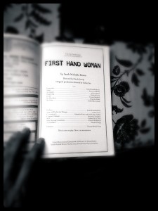 First Hand Woman playbill